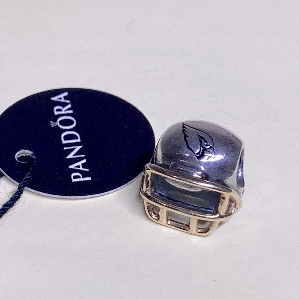 Pandora Arizona Cardinals Football Helmet Charm .
